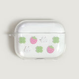 [AirPods] Clover Rabbit Strawberry  hard case (only case)