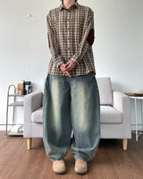 Elbow Patch Check Shirt
