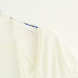Lace Button Shirring Strap T-Shirt 231330508