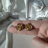 Metal Rose Piercing - Gold Color