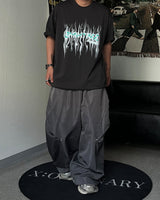 HS Rivet Line Nylon Balloon Pants (2C)