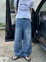 Double Cut denim pants