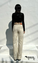 LIN BLANC COLOR DENIM PANTS code 18300