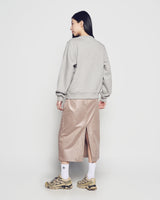 26SS WOMAN NYLON SHIRRING LONG SKIRT
