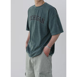 OVER FIT MICHIGAN PIGMENT HALF T-SHIRT