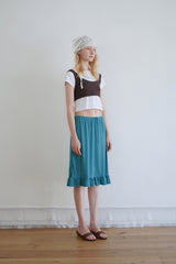 Aile frill skirt_teal