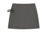 DOUBLE BELTED SKIRT