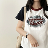 Rocklet color raglan short-sleeve t-shirt
