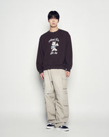 25FW AC BEAR WELCOME SWEATSHIRT DARK BROWN