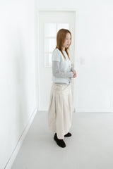 3 belt wrap cotton skirt(3colors)