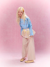 Best Day Ever Overlay Skirt Belt (Peach)