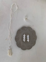 Three button silver hair-pin(1pcs)