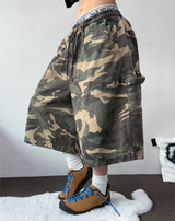 CARPENTER💚MILITARY CAMOUFLAGE BERMUDA 🩶🤍💚🤎3COLOR