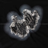 DV denim finger T-shirt (2 colors)