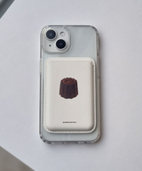 canelé MagSafe leather card wallet 