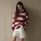 Striped Rugby Shirt_Pink