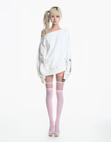 [2ND] CROSS SHOULDER SWEATSHIRT(WHITE)