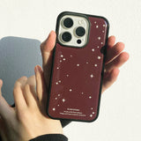 [MADE] little star epoxy bumper case - brown