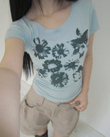 Cheritz Flower Short Sleeve T-Shirt