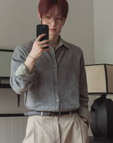 Kaiden Cashmere Round Knit Cardigan