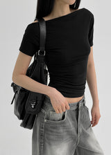 [MADE] Gisello Uncovered Shirring Tee