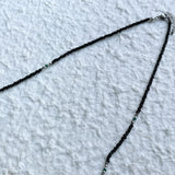 オブシディアン グリーン ビーズ ネックレス