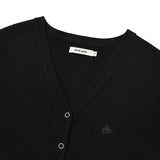 KIRSH PLAIN V NECK SLIM CARDIGAN [BLACK]