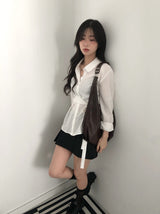 eyelet shoulder bag