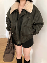 Crack Leather Mustang Jacket (2 colors)