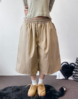 Frendi Cotton Multi Over Long Bermuda Pants 5 Color 
