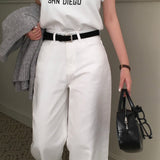【BELLIDE MADE】裏毛起毛オールデイベーシックコットンワイドパンツ