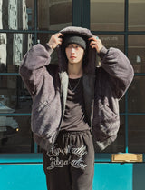 Philly Mink Fur Reversible Hooded Jumper