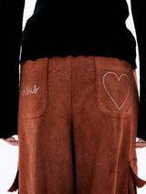 Paisley Corduroy Pants_Brick