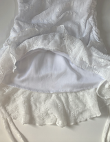 flos frill lace dress (white)