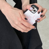 sprinkle paint epoxy case. red