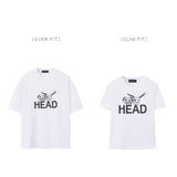 ヘッドアートワークTシャツ (2color)