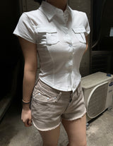 Bipocket  Half Shirts  slim