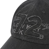 72 アップリケボールキャップ [チャコール]