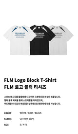 FLM Logo Block T-Shirt-Grey