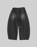 Randy Striped Washed Curved Denim