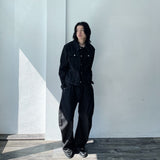 ステッチバックスリットクロップドジャケット