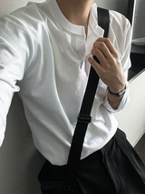 cosyharu henly-neck boonddo long-sleevd shirt