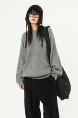 Leroy raglan waffle knit