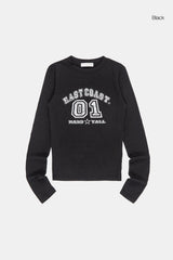 East coast slim crop long sleeve