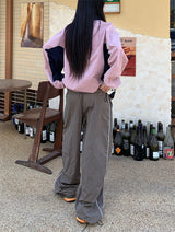 CRISPY PIPING STOPPER PANTS (2COLOR)