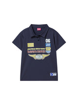 RACING PIQUE POLO SHIRTS (NAVY)