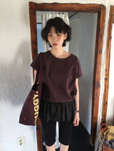 YWD TWILL ECO BAG-PURPLE
