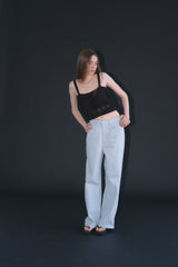 T/T Cotton washed pants (soft blue)
