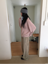 リークストライプワイドパンツ(2c)