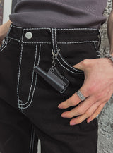 [LANARCH] Edged Stitch Bootcut Denim